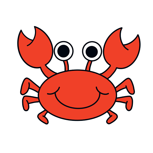 dessin crabe etape 11