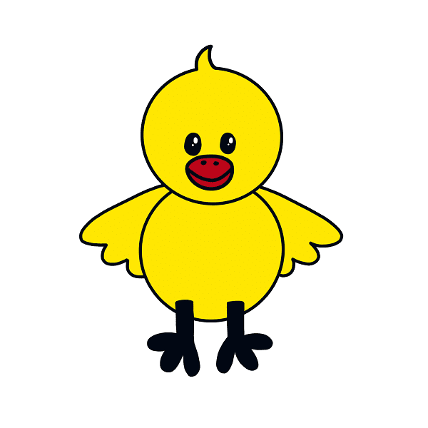 dessin poussins etape 9