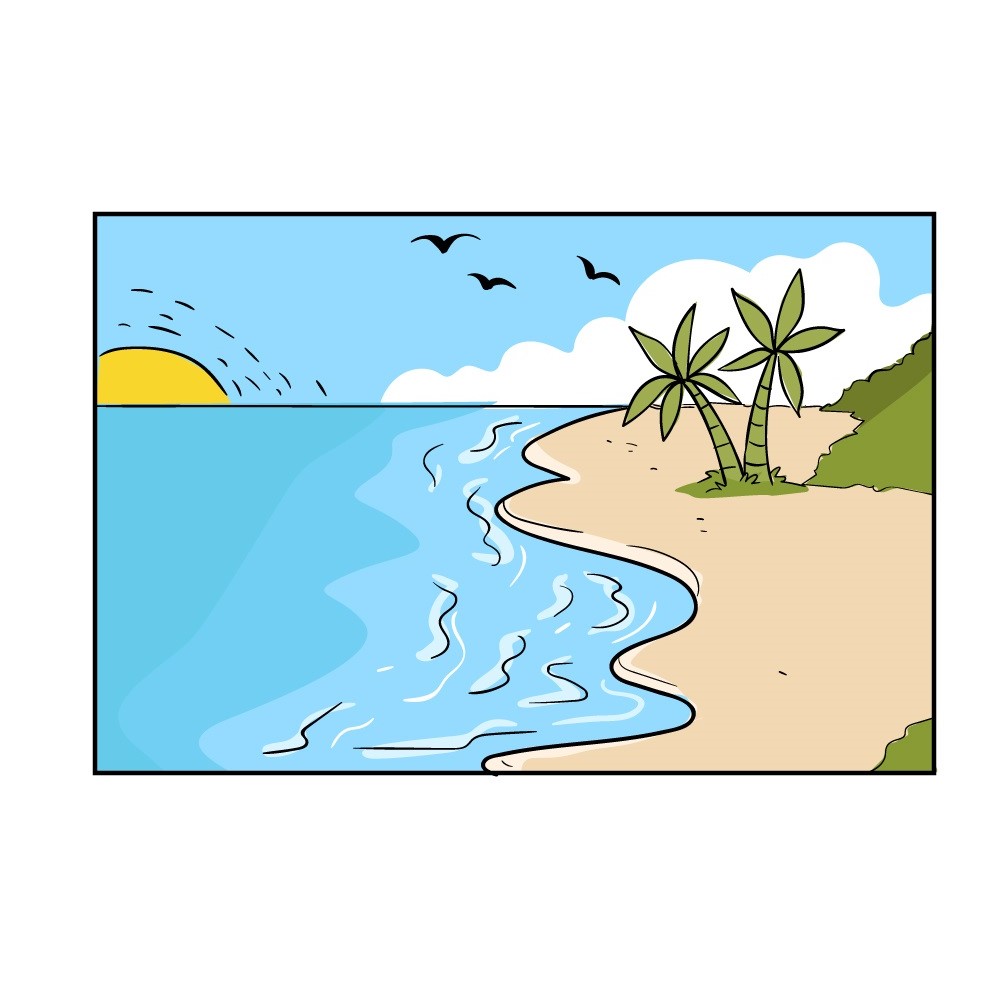 Dessin Plage
