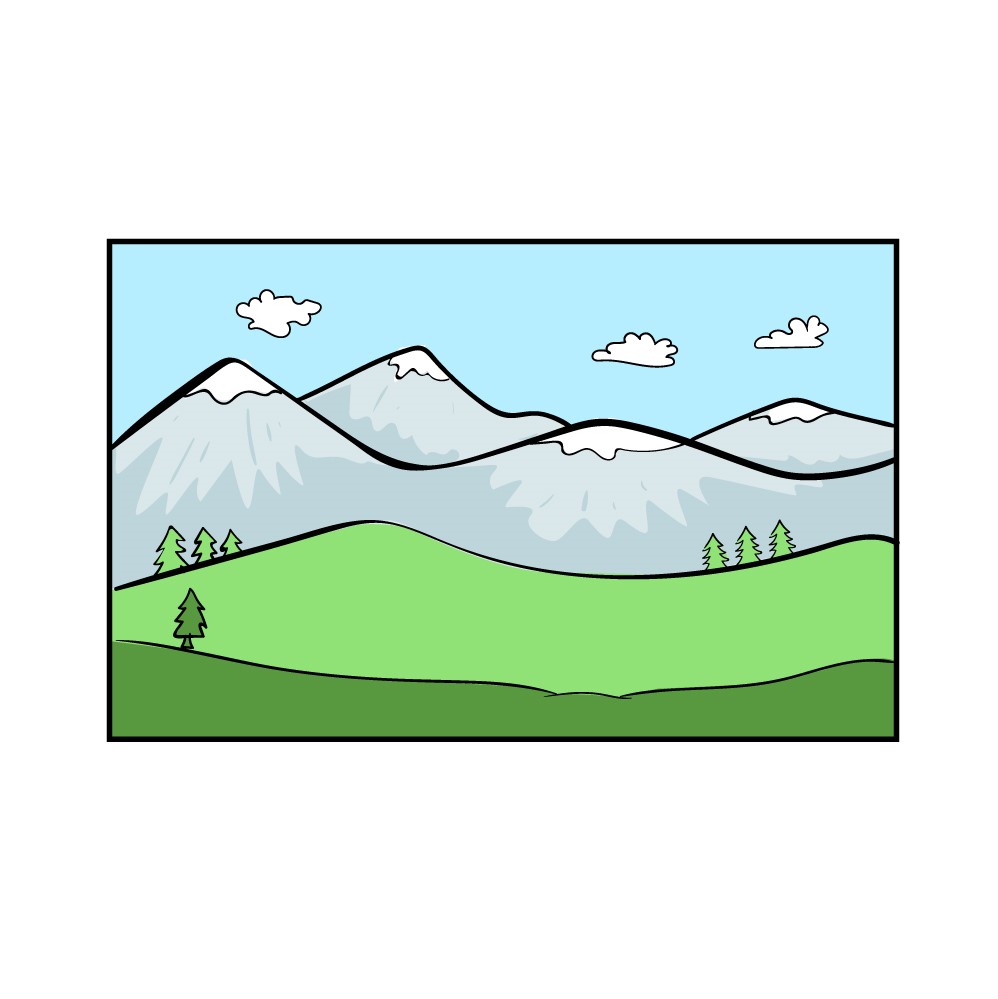 Dessin Montagne