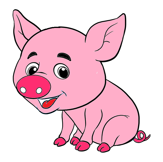 Dessin-cochon-etape-9
