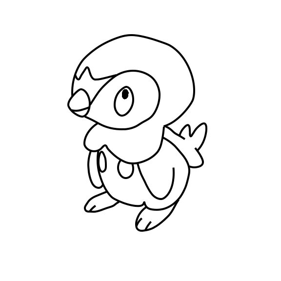 Dessin Pokémon Pingouin Piplup