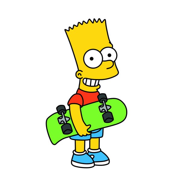 Dessin-Bart-Simpson-etape10-3