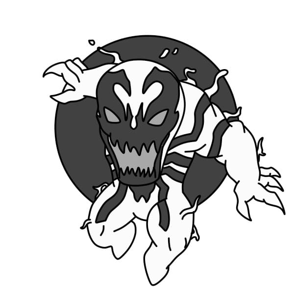 Dessin-Venom-etape10