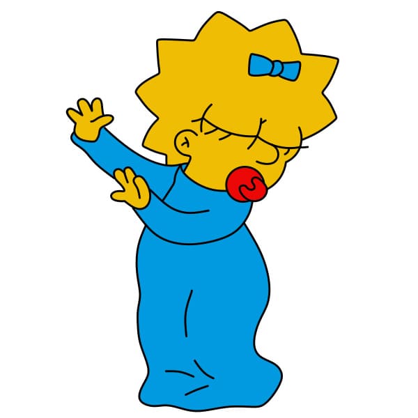 dessin-Maggie-Simpson-etape7-7