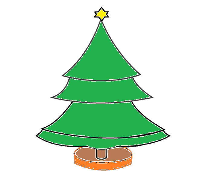 Dessin Sapin de Noël