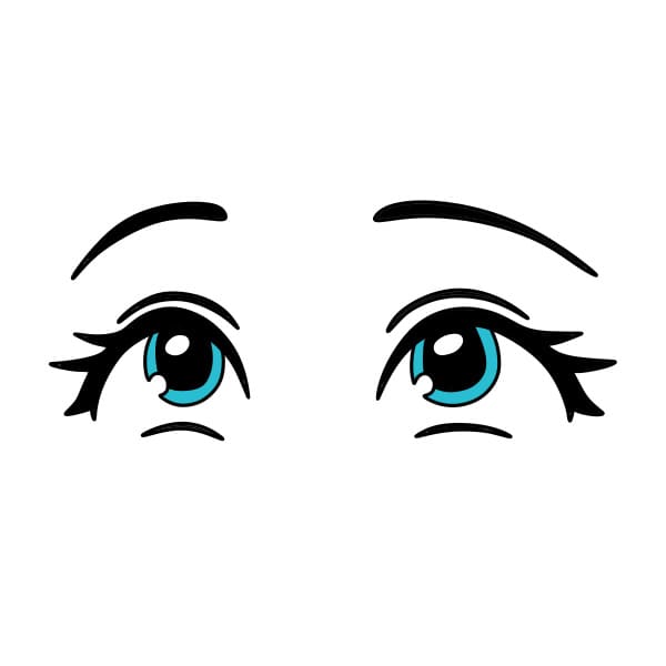 Dessin Yeux Heureux