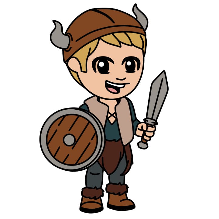 Dessin Viking Warrior