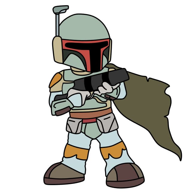 Dessin Boba Fett