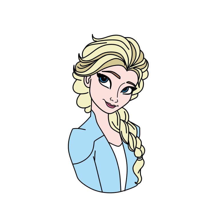 Comment-dessiner-Elsa-la-reine-des-glaces-etape11