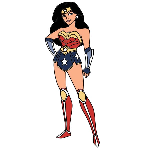 Comment-dessiner-Wonder-Woman-etape10