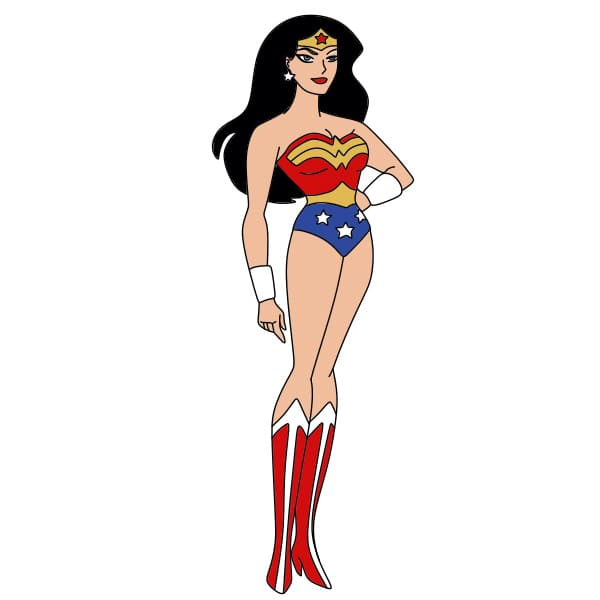 Comment-dessiner-Wonder-Woman-etape12
