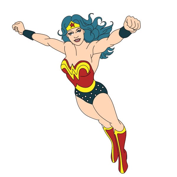 Comment-dessiner-Wonder-Woman-etape13