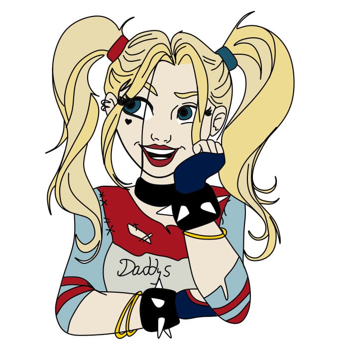 comment-dessiner-Harley-Quinn-etape10-2